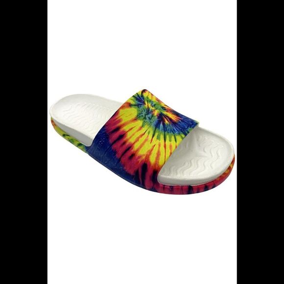 Native Shoes Shoes - Native Shoes Women's Spencer LX Sugarlite Sandals White/Neon Tie Dye - Medium